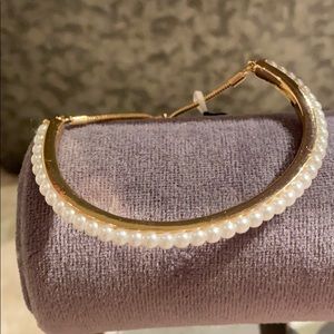 Alfani Adjustable Pearl Cuff Bracelet